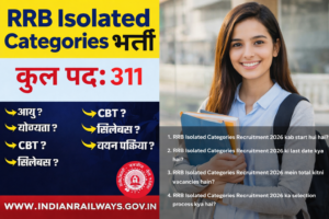 RRB Isolated Categories Recruitment