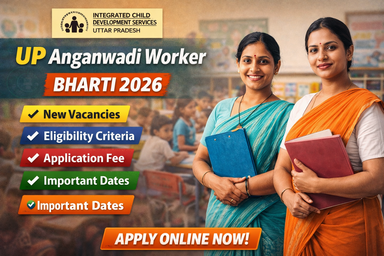 UP Anganwadi Worker Bharti 2026